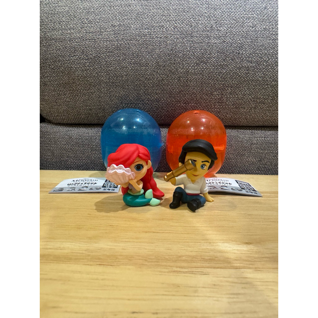 กาชาปอง Little Mermaid Hide&Seek Figure เงือกน้อยผจญภัย แอเรียล อีริค Ariel Eric 🇯🇵