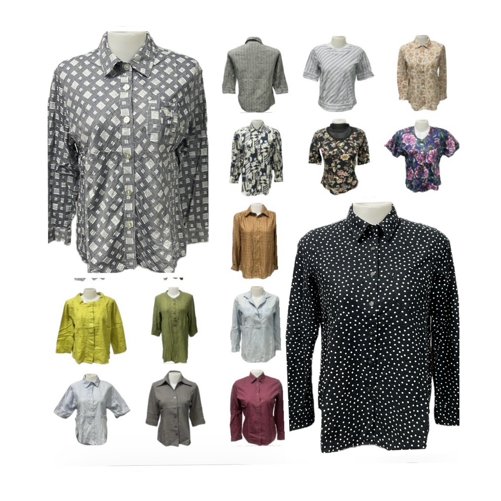 เสื้อเชิ้ต เชิ้ตตัวยาว มือสอง สภาพดี (B551-B650)  มีหลายขนาดให้เลือกค่ะ