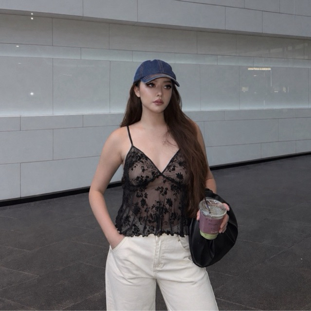 เสื้อสายเดี่ยวชีฟอง สาวอวบ 💐 สไตล์เซ็กซี่