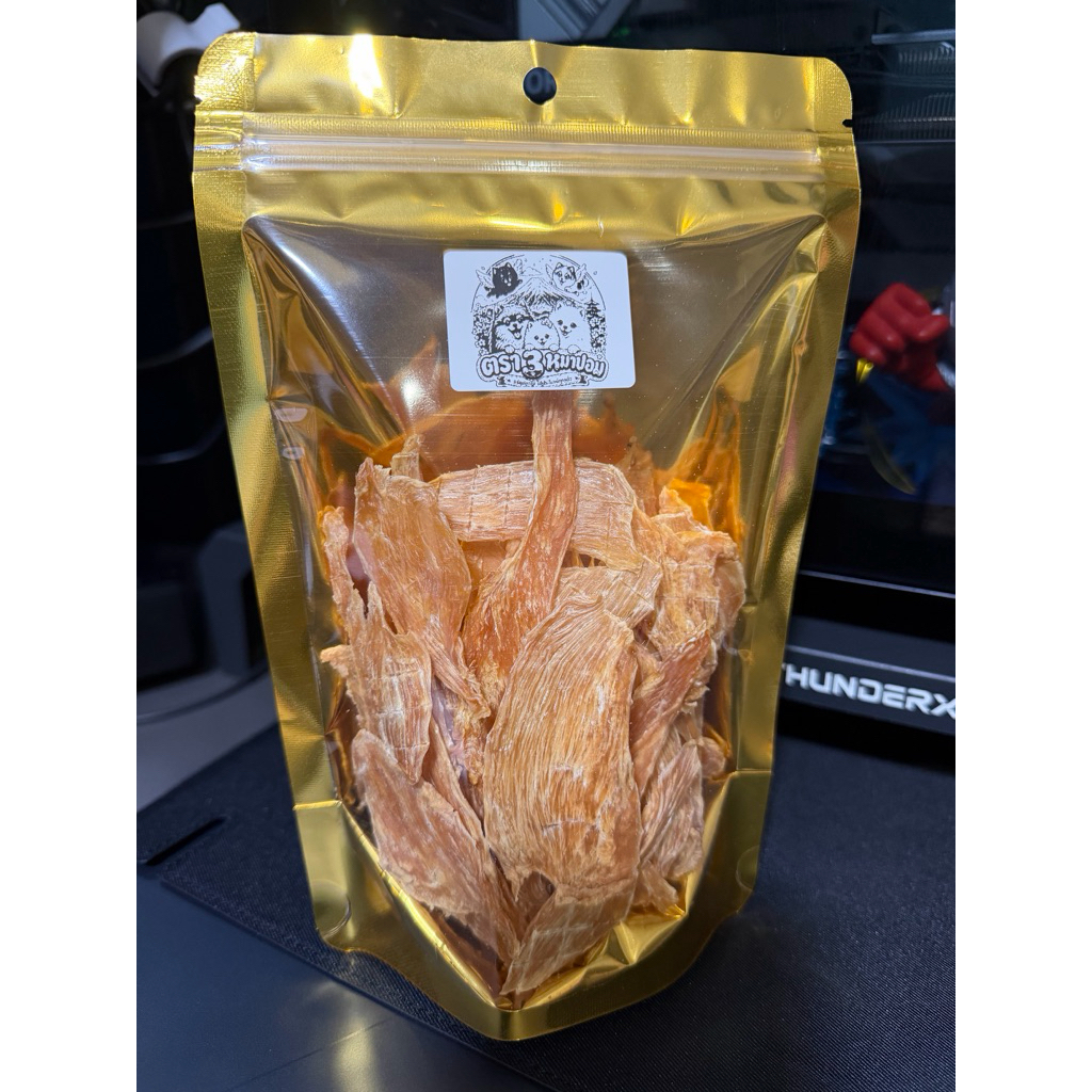 อกไก่อบแห้งสำหรับสุนัขและแมวไม่ปรุงรส