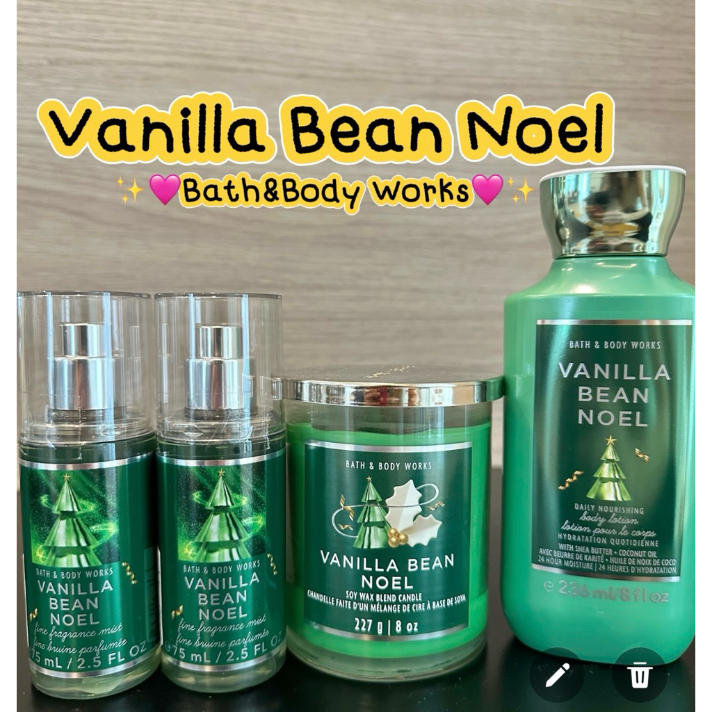 🔴ส่งด่วน🔴Bath and Body Works กลิ่น Vanilla Bean Noel💚✨