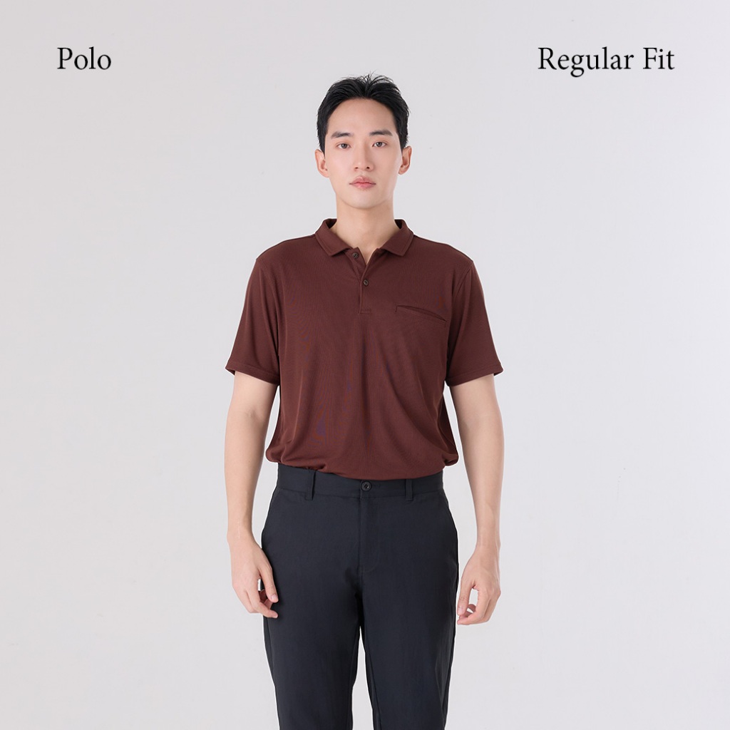 Khaki Bros. - คาคิบรอส - Polo T-Shirt - เสื้อโปโลแขนสั้น ทรง Regular Fit - KM26K019