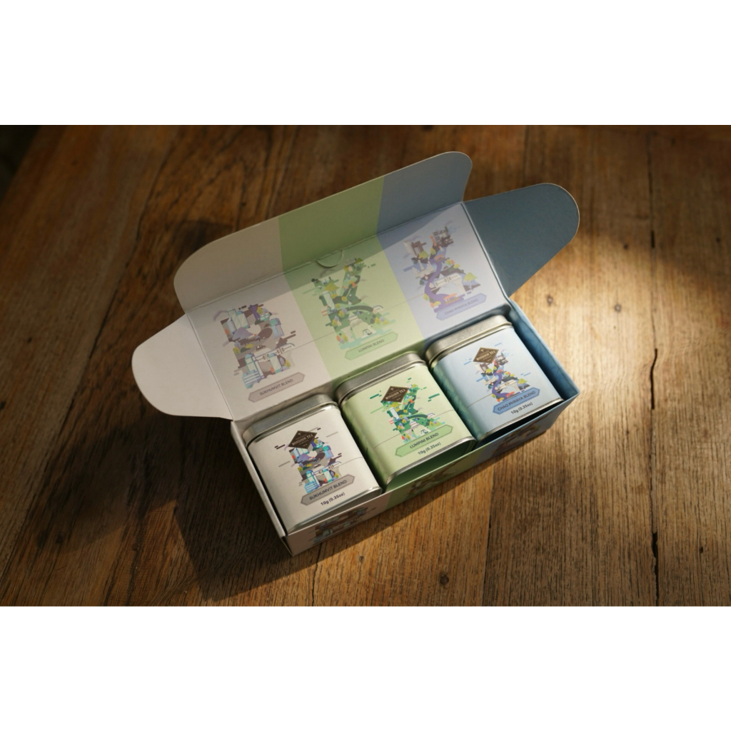 เซตชา BKK Blends Tea Box Set ชุดชาบรรจุ 10g (3 กระป๋อง) ที่ผสมผสานชาไทยจากภาคเหนือสุดพรีเมียม