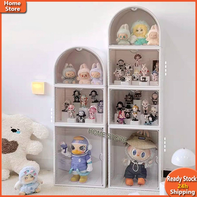 DIYตู้ใส่โมเดล กล่องเก็บโมเดล Art Toy ที่โชว์โมเดล ของสะสม กันฝุ่น ตู้โชว์ตุ๊กตา