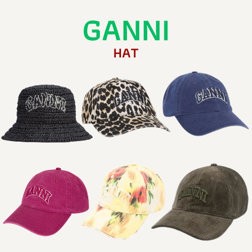 (ส่งด่วน) พร้อมส่ง หมวก GANNI คอลใหม่ค่า อันไหนหมดทักแชทพรีได้ค่ะ