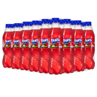 [จัดส่งเฉพาะกทม. ปริมณฑลและชลบุรี]แฟนต้า น้ำอัดลม น้ำแดง 500 มล. 24 ขวด Fanta Soft Drink Strawberry (Red) 500ml Pack 24