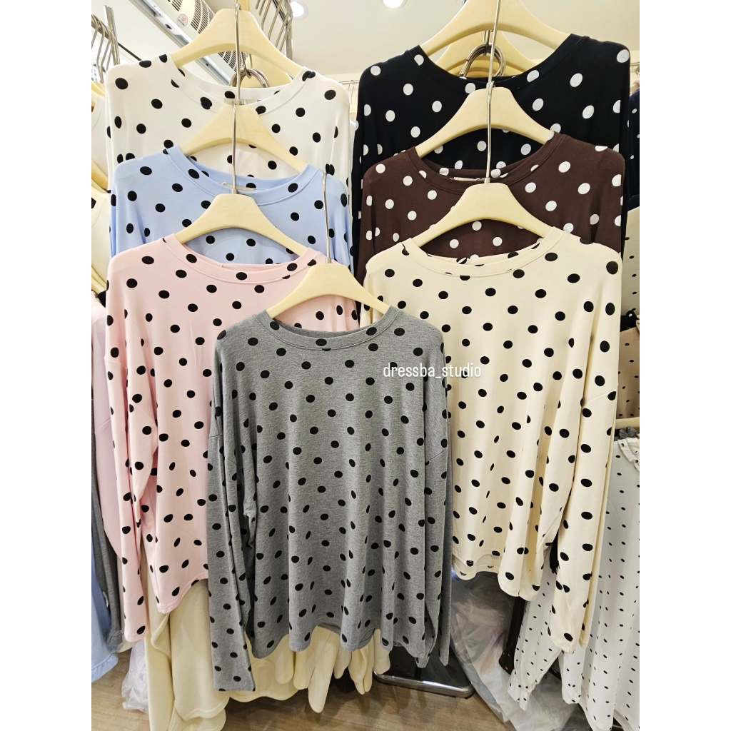 เสื้อแขนยาว ลายPolkadot