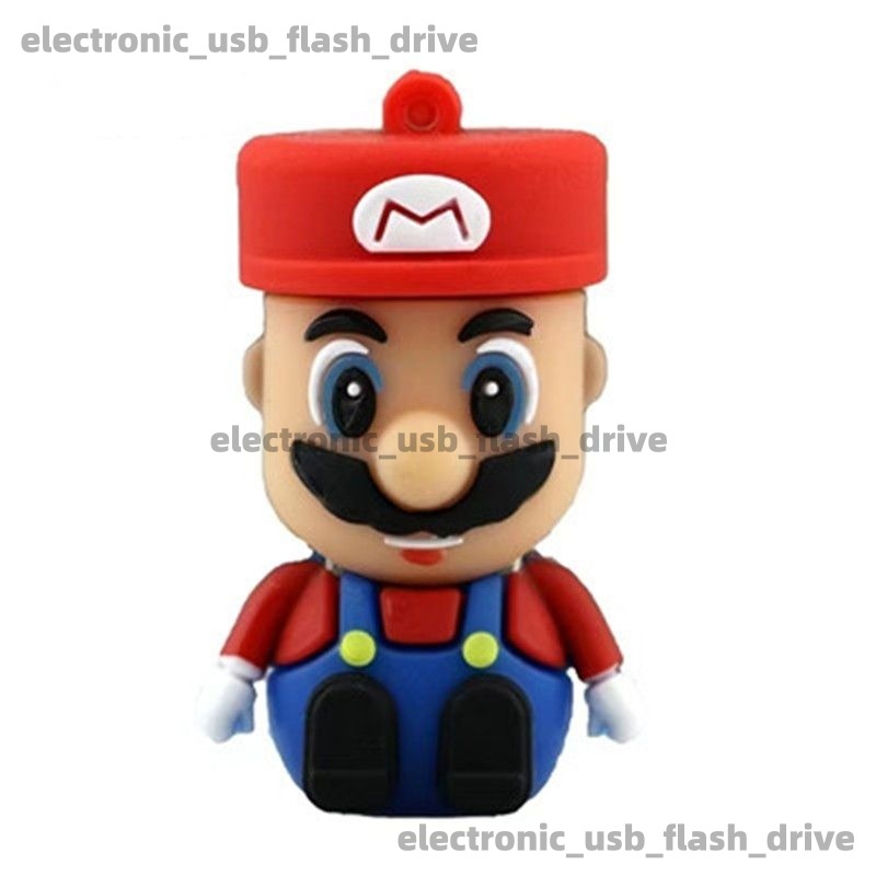 แฟลชไดรฟ์ USB 1GB 2GB 4GB 8GB 16GB 32GB 64GB 128GB 1TB มาริโอ การ์ตูนแฟลชไดรฟ์ การจัดส่งจากกรุงเทพมหานคร