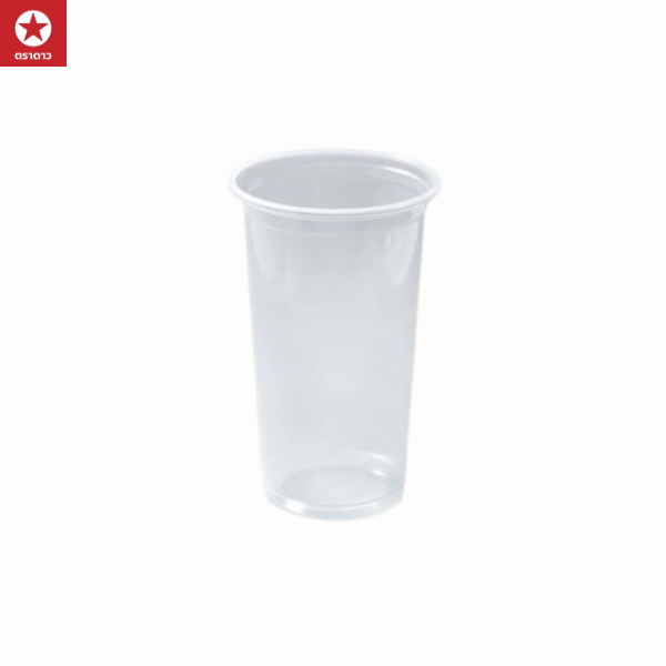 [ช้างไทย] แก้วน้ำ PP แบบลอนและเรียบ 12oz,16oz,18oz,20oz,22oz  แบบใส และพิมพ์ลาย