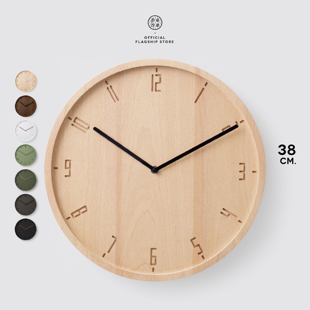 Pana Objects TIMY-C 38 cm wall clock นาฬิกาแขวนผนัง เครื่องเดินเรียบ ไม่มีเสียงรบกวน