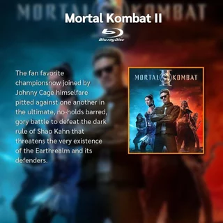 Mortal Kombat II (2026) บลูเรย์ Blu-ray ⭐8.0/10 Karl Urban