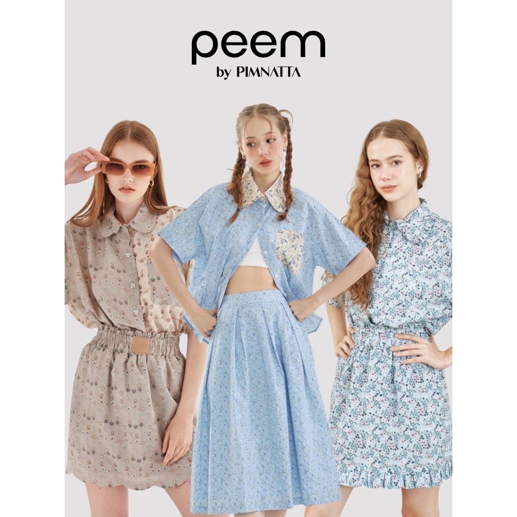 peem by pimnatta | กางเกงกระโปรง กระโปรง พิมพ์ลายผู้หญิง ฟรีไซส์