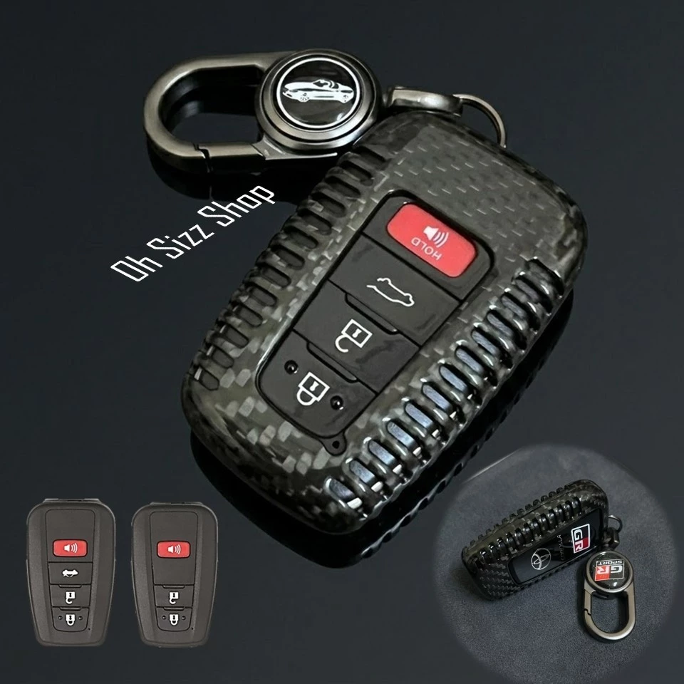 เคสรีโมทรถ Toyota Cross GR Sport 2026  คาร์บอนไฟเบอร์แท้  T-Carbon (Top Product ; Carbon Fiber Key Case)  Key Sets ; Toy thumbnail 3