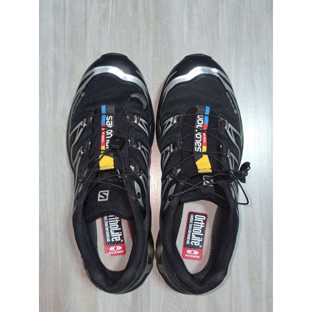 Salomon XT 6 GTX Black Gore Tex รองเท้าเดินป่าใบสำหรับผู้ชาย และผู้หญิง | มือสองของแท้ 100%