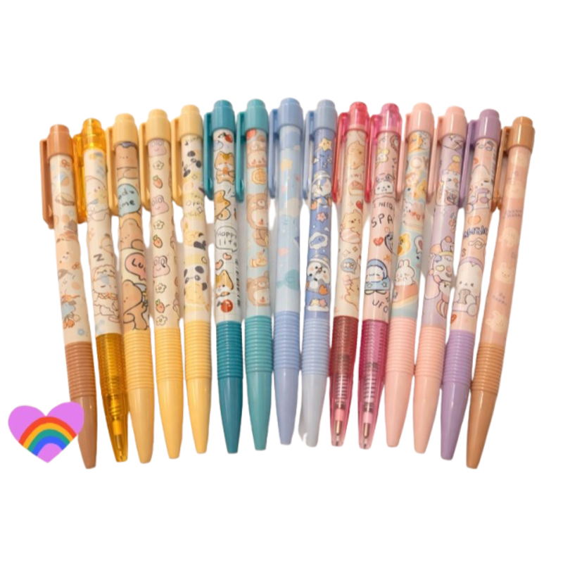 Moshi Moshi ปากกาลูกลื่น หัว 0.38 มม. หมึกสีน้ำเงิน