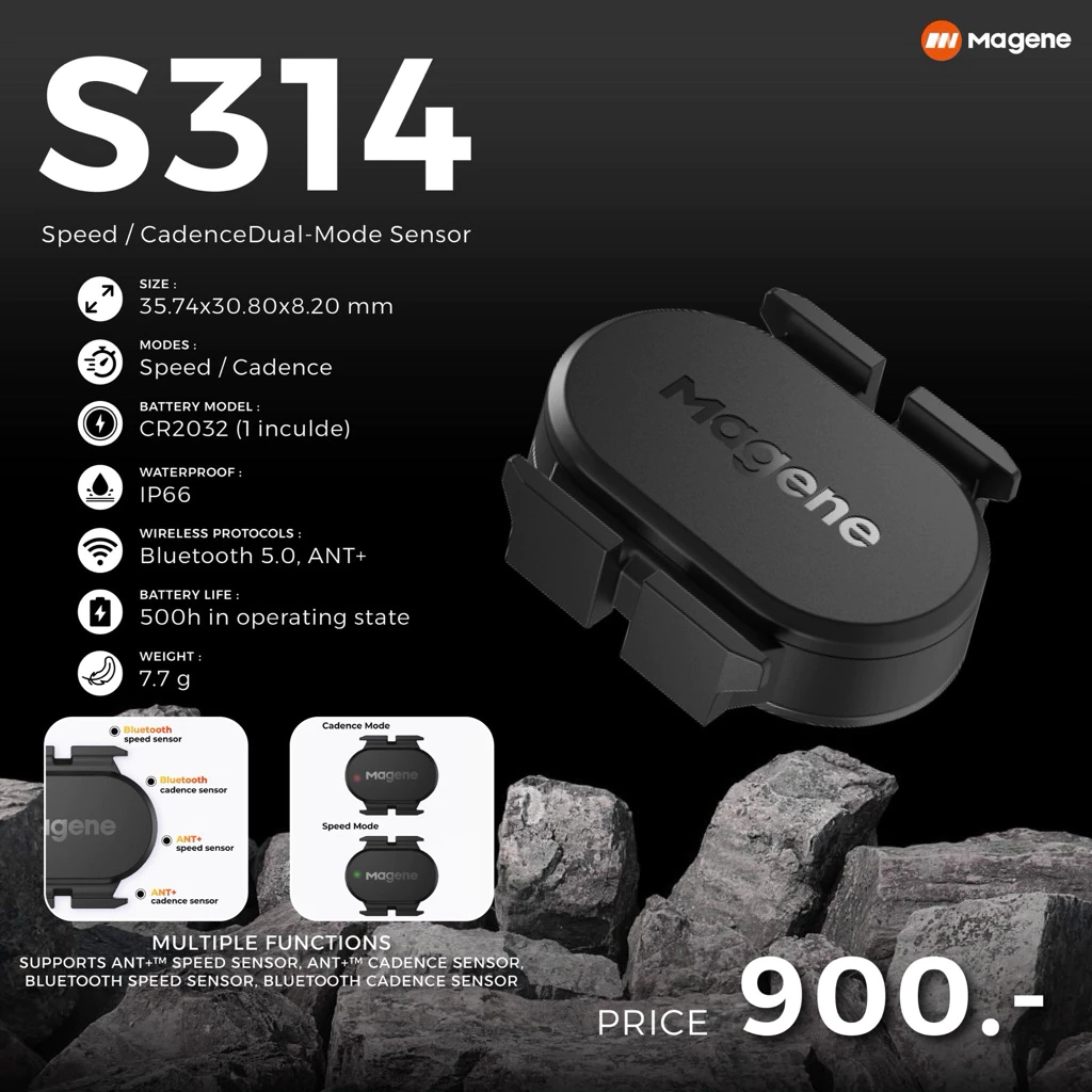 Magene Speed & Cadence Sensor วัดรอบขา วัดความเร็ว Magene 2in1