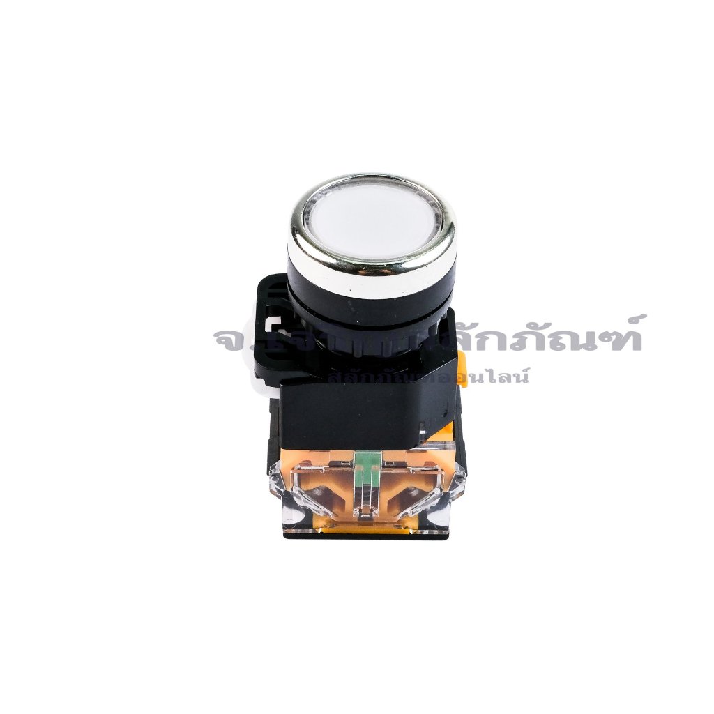สวิตช์ปุ่มกด ปุ่มรีเซ็ตตัวเอง รุ่น LA38-11BN ขนาด 22 mm. Self-Resetting