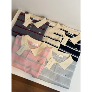 ✿MAI AREA✿ 129 เสื้อผ้าบางเบาแขนยาวไหมพรมลายทาง