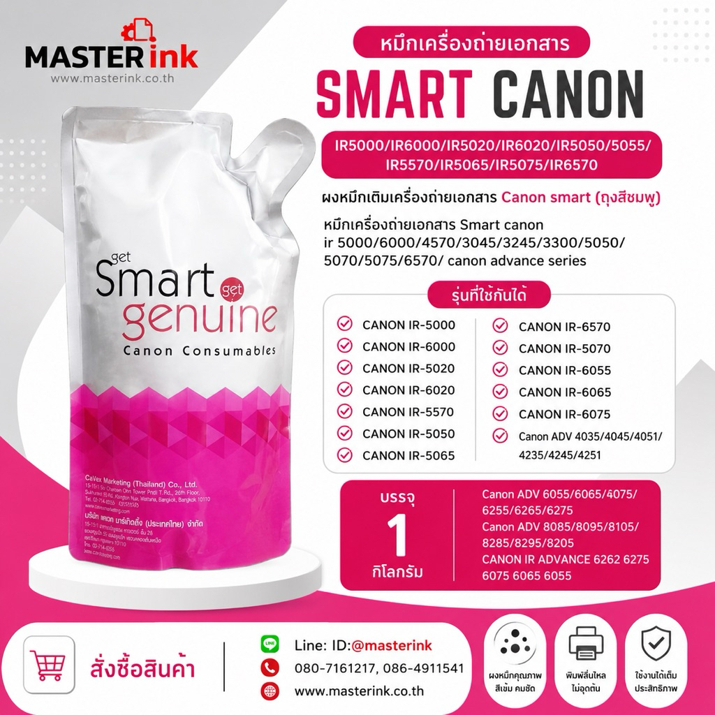 หมึกเครื่องถ่ายเอกสาร smart Canon IR5000/IR6000/IR5020/IR6020/ir5050/5055/ir5570/ir5065/ir5075/ir657