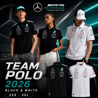 Mercedes-AMG Petronas F1 2026 เสื้อโปโล Team ของแท้จากช็อป พร้อมส่ง ผู้ชาย/ผู้หญิง