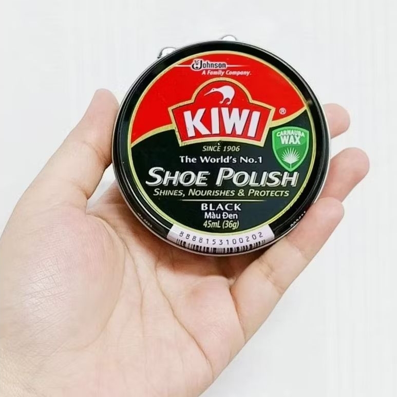 กีวี Kiwi ขี้ผึ้งขัดรองเท้ากีวี สีดำ 45 ml