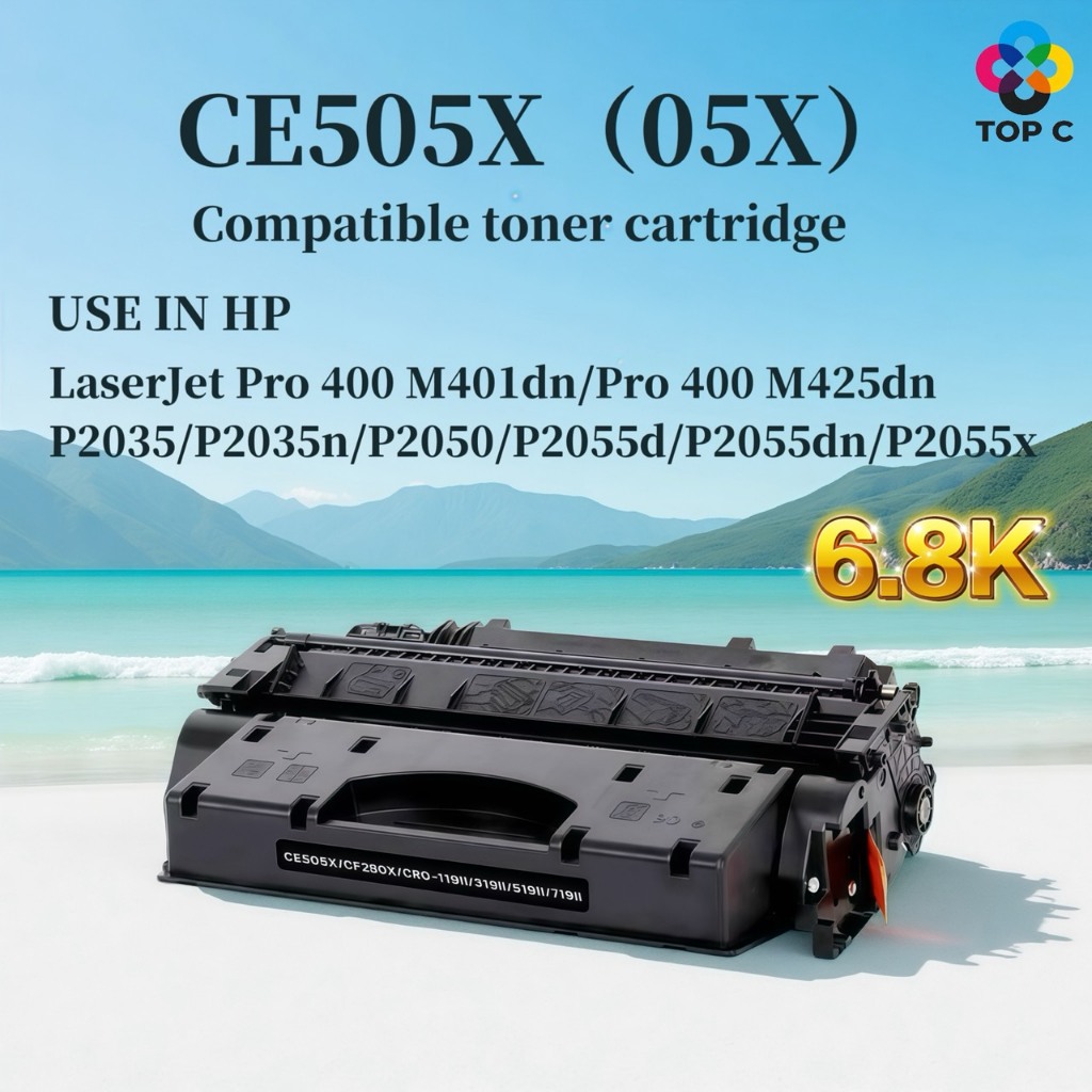 หมึกเทียบเท่า CE505X/CE-505X/HP05X/05X/CE505A/505A For HP P2035/P2035n/P2055d/P2055dn/P2055x/P2055