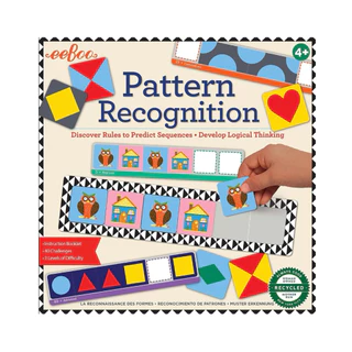พร้อมส่ง📍eeBoo Pattern Recognition ฝึกการสังเกต อนุกรม การคิดเชิงตรรกะ เด็ก 4 ปีขึ้นไป