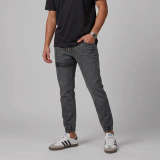 DAVIE JONES [BE FEARLESS] กางเกงจ็อกเกอร์ผู้ชาย Slim Fit Joggers สีเทา ดำ GP0167