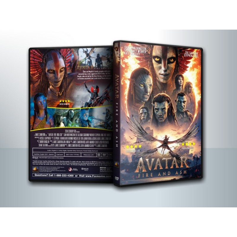 [ DVD Movie มีปก+สกรีนแผ่น ] Avatar Fire and Ash อวตาร อัคนีและธุลีดิน