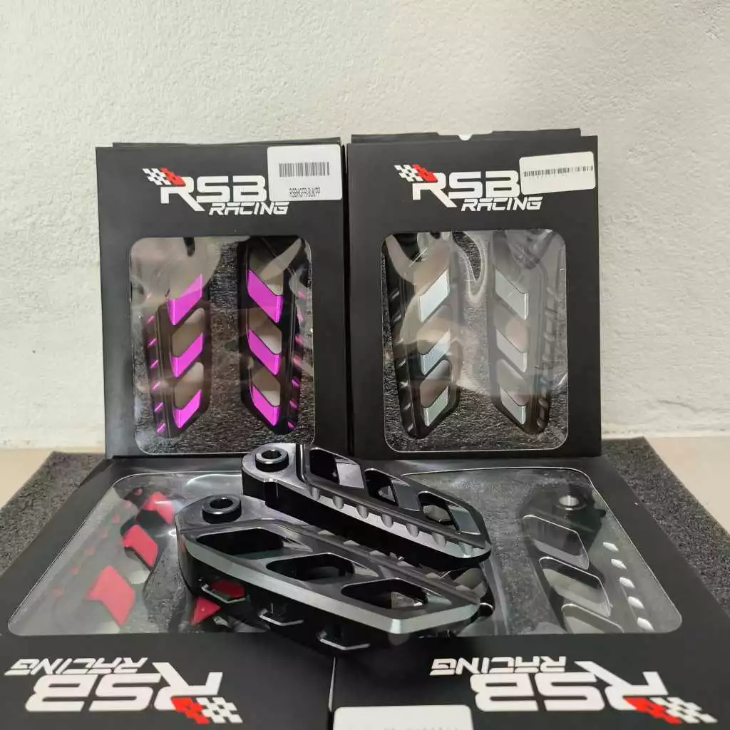 พักเท้าหลังแต่ง CNC สีทูโทน RSB Racing สำหรับ Honda GIORNO+ thumbnail 6