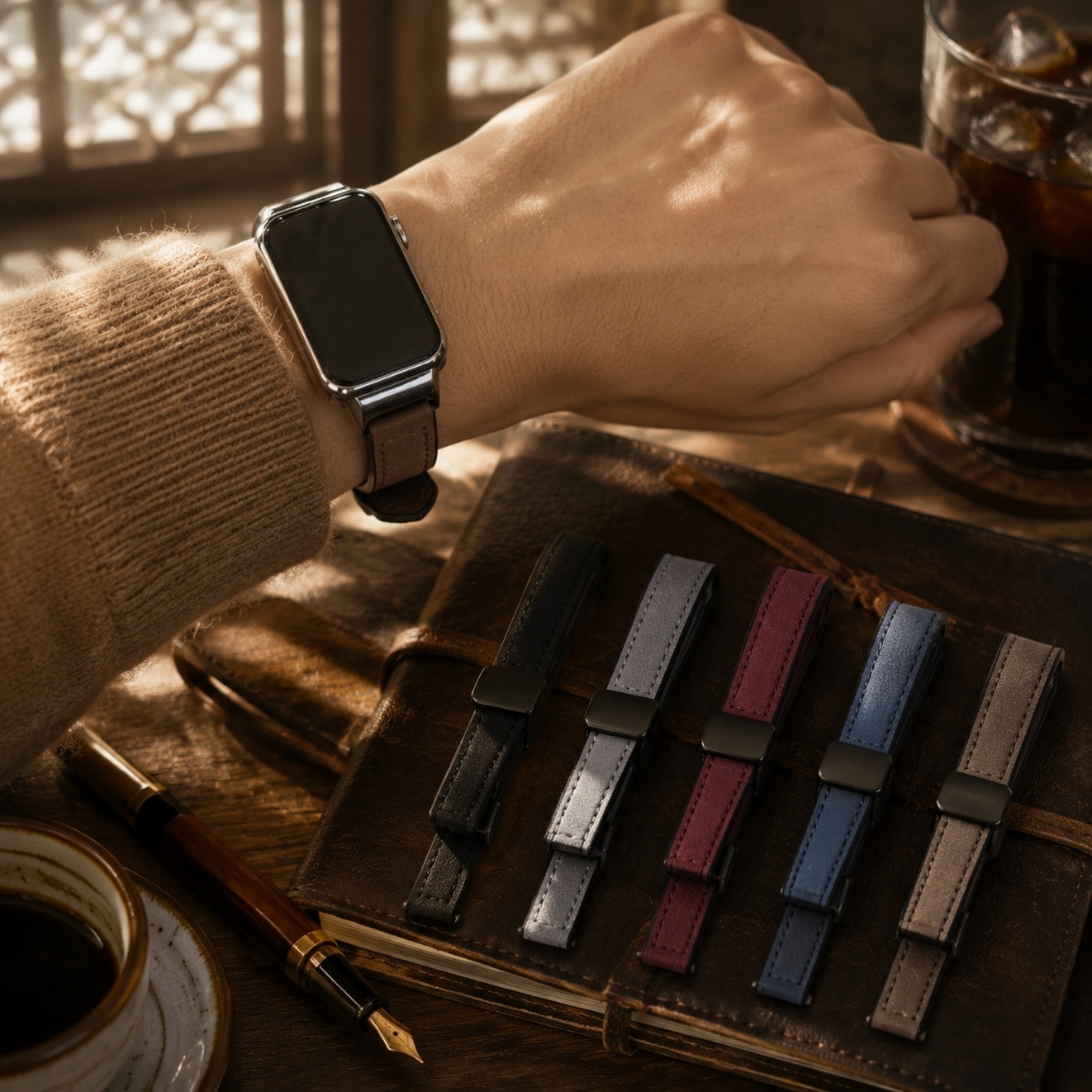 สายหนังสําหรับ Xiaomi Smart Band 8/9 Active กันน้ํากีฬา Redmi Band 2/3 สายรัดข้อมือทดแทน