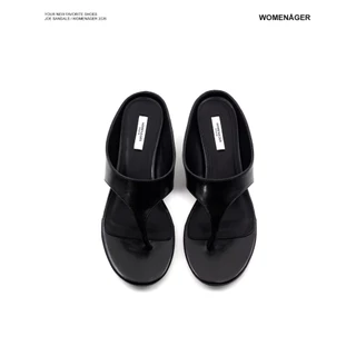 WOMENAGER - Joe sandals สี Black รองเท้าแตะหูคีบ สวมใส่ง่าย