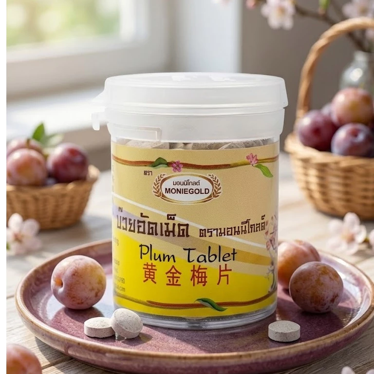 Moniegold มอนนิโกลด์ บ๊วยอัดเม็ด ขนาด 40 กรัม