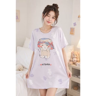 [ รวมรุ่น ] ชุดนอน ลายการ์ตูนน่ารัก ฟรีไซส์ เนื้อผ้าบางเบาใส่สบายไม่ร้อน ผ้านุ่ม สัมผัสดี