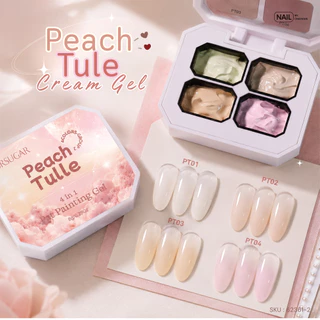 สีเจลพาเลทเนื้อครีมตลับ 4 ช่อง pat painting gel ไล่สีเล็บ ombre เพนท์เล็บได้