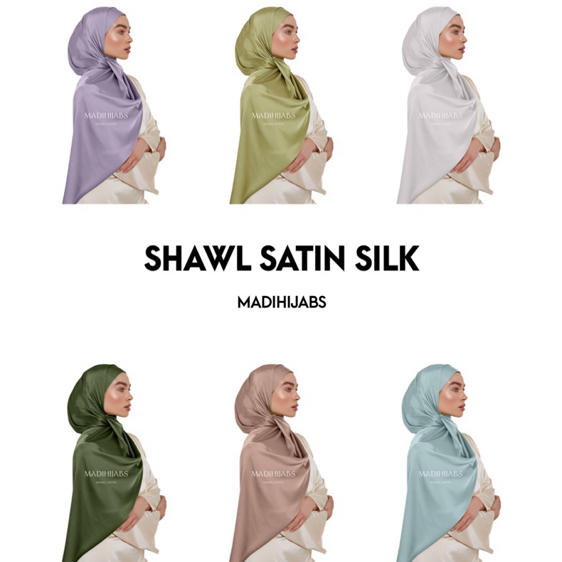 SHAWL SATIN SILK ผ้าซาตินซิลค์ พันยาว