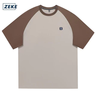 ZEKE A0038 เสื้อยืดผู้ชายสองสี ทรงหลวมสบาย ผ้าเนื้อดีนุ่มลื่น ใส่ได้ทุกวัน