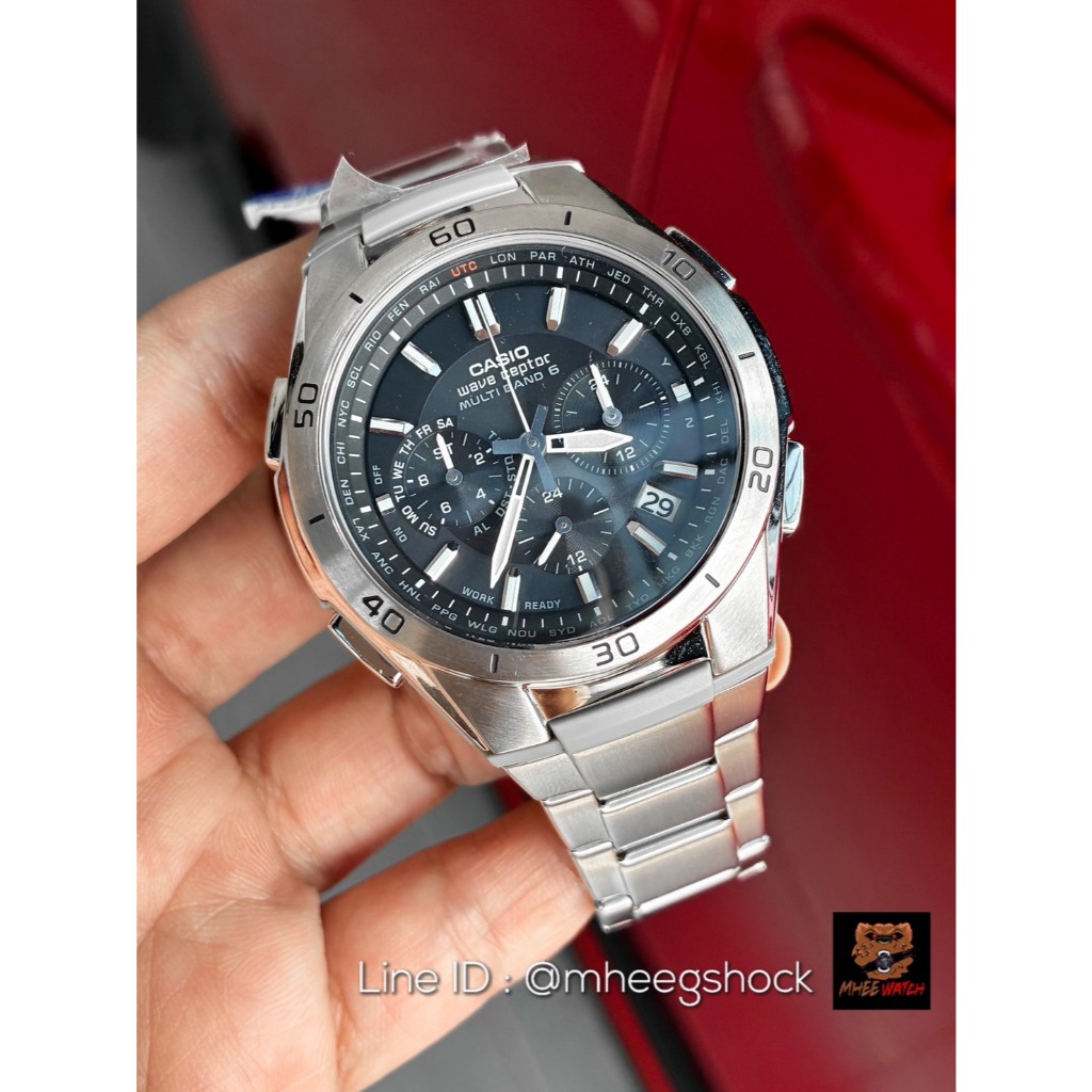 CASIO Wave Ceptor Solar Radio-Controlled Multi-Band 6 Stainless Steel Men’s Watch – WVQ-M410DE-1A2JF