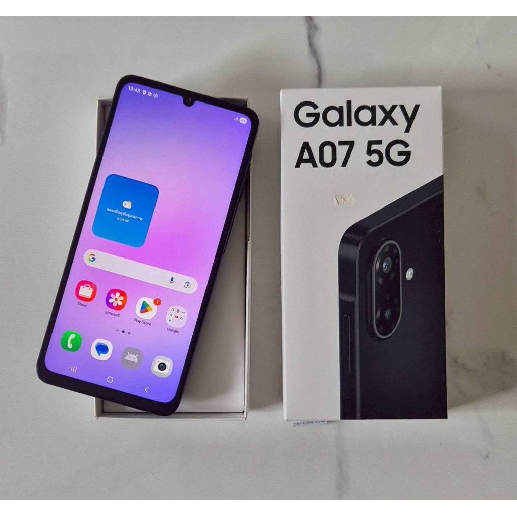 Samsung Galaxy A07 5G  หน้าจอ 6.7" (6/128GB)  ของแท้ ศูนย์ไทย  มีประกัน สี Black y