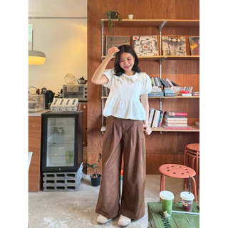 Pingpong Shirt - เสื้อเชิ้ตแต่งระบายคอบัว