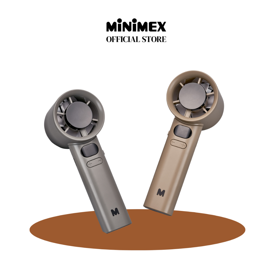 [NEW] MiniMex พัดลมพกพา รุ่น MINIFAN-SG (SAND GREY) , MINIFAN-G (GREY)