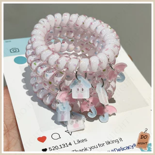 พร้อมส่ง⚡ มีเก็บเงินปลายทาง💸 ยางรัดผม แบบเกลียว สไตล์เกาหลี (ราคาต่อ 1 เส้น) : Do hight