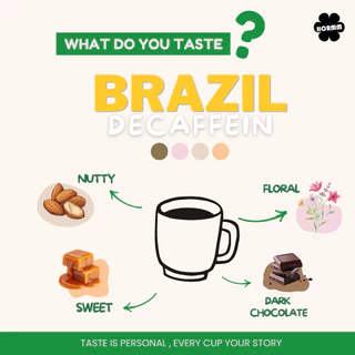 HORMM BRAZIL DECAF Swiss Water 🇧🇷 บราซิลดีแคฟ(สกัดคาเฟอีน) เกรดพรีเมียม