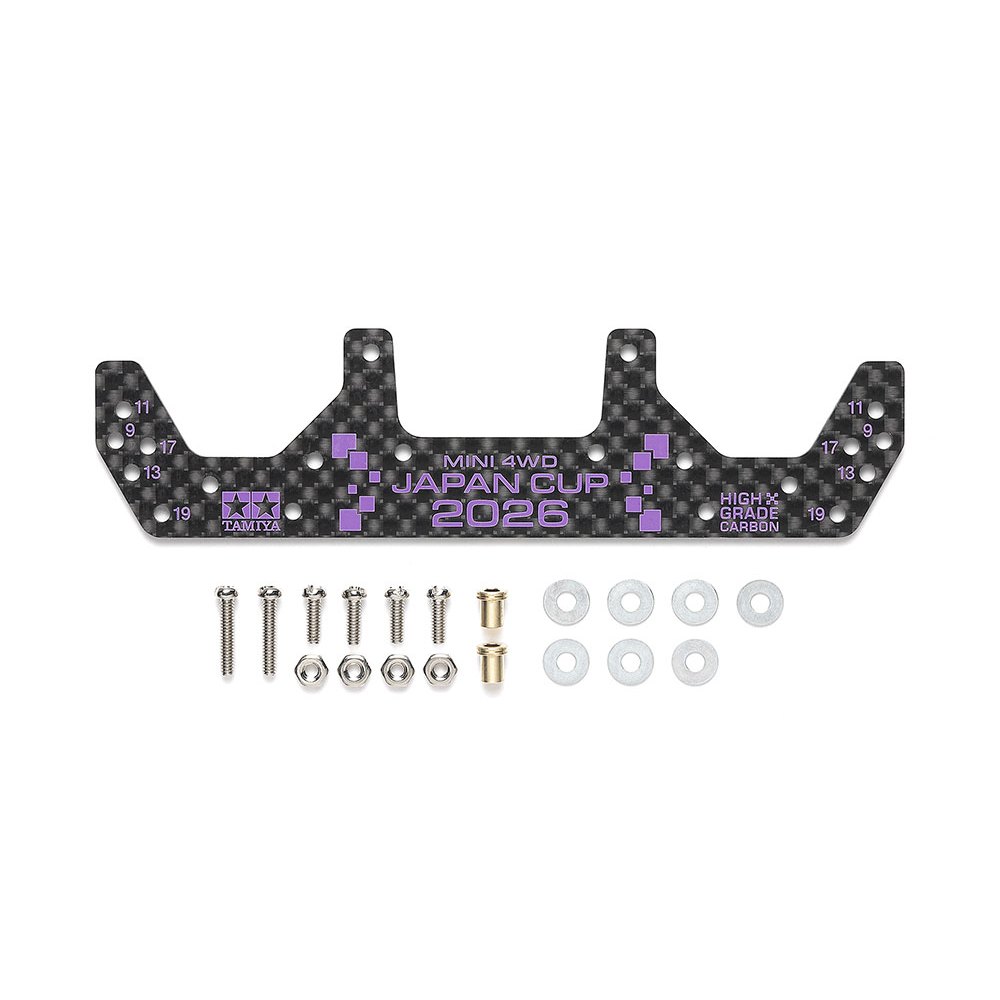 มัลติหน้าคาบอน Tamiya 95186  - HG CARBON WIDE FRONT PLATE (1.5mm) J-CUP 2026