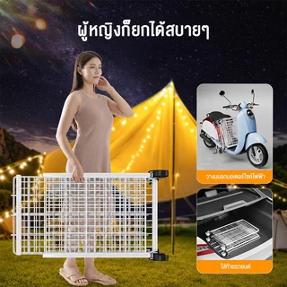 ตะแกรงโชว์สินค้า 80/100ซม ชั้นขายของตลาดนัด ตะแกรงแขวนสินค้า พับเก็บได้ เคลื่อนย้ายสะดวก แถมตะขอ