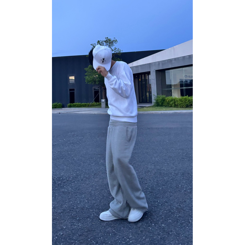 กางเกงวอร์มขายาว ผ้าสำลี ทรง( Baggy fit)