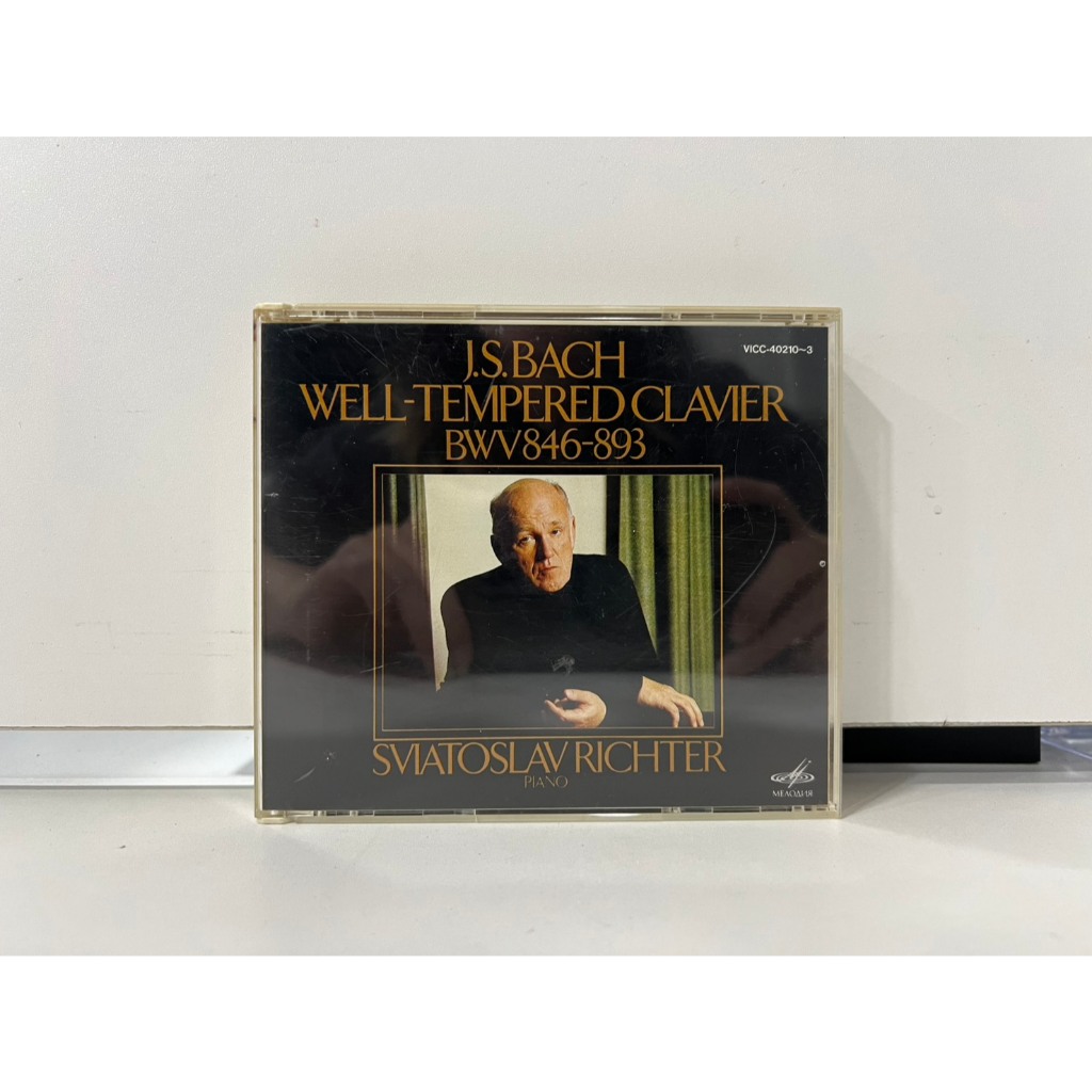 3 CD MUSIC ซีดีเพลงสากล J.S. BACH WELL-TEMPERED CLAVIER BWV846~893 (D10F52)