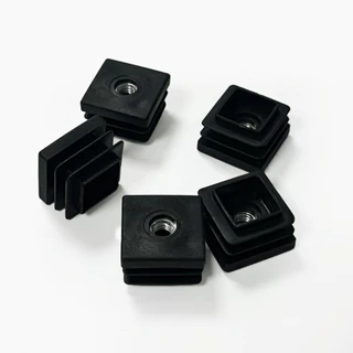 P834 Square Nut Plug จุกอุดท่อเหลี่ยม ชนิดฝังสกรูตัวเมีย ยางรองขาโต๊ะเก้าอี้ ฝาปิด กลม เหลี่ยม สําหรับขาเก้าอี้ เฟอร์นิเ