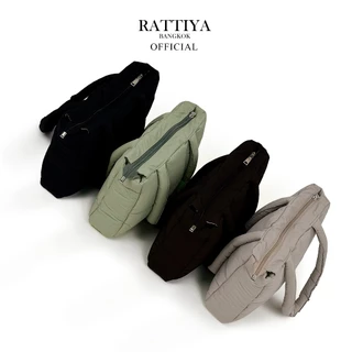 [RATTIYA BANGKOK] The Padded Minimal Crinkle Nylon / 4 colors กระเป๋านุ่มนิ่ม น้ำหนักเบา ผ้ากันน้ำ ทรงสวย สะพายไหล่