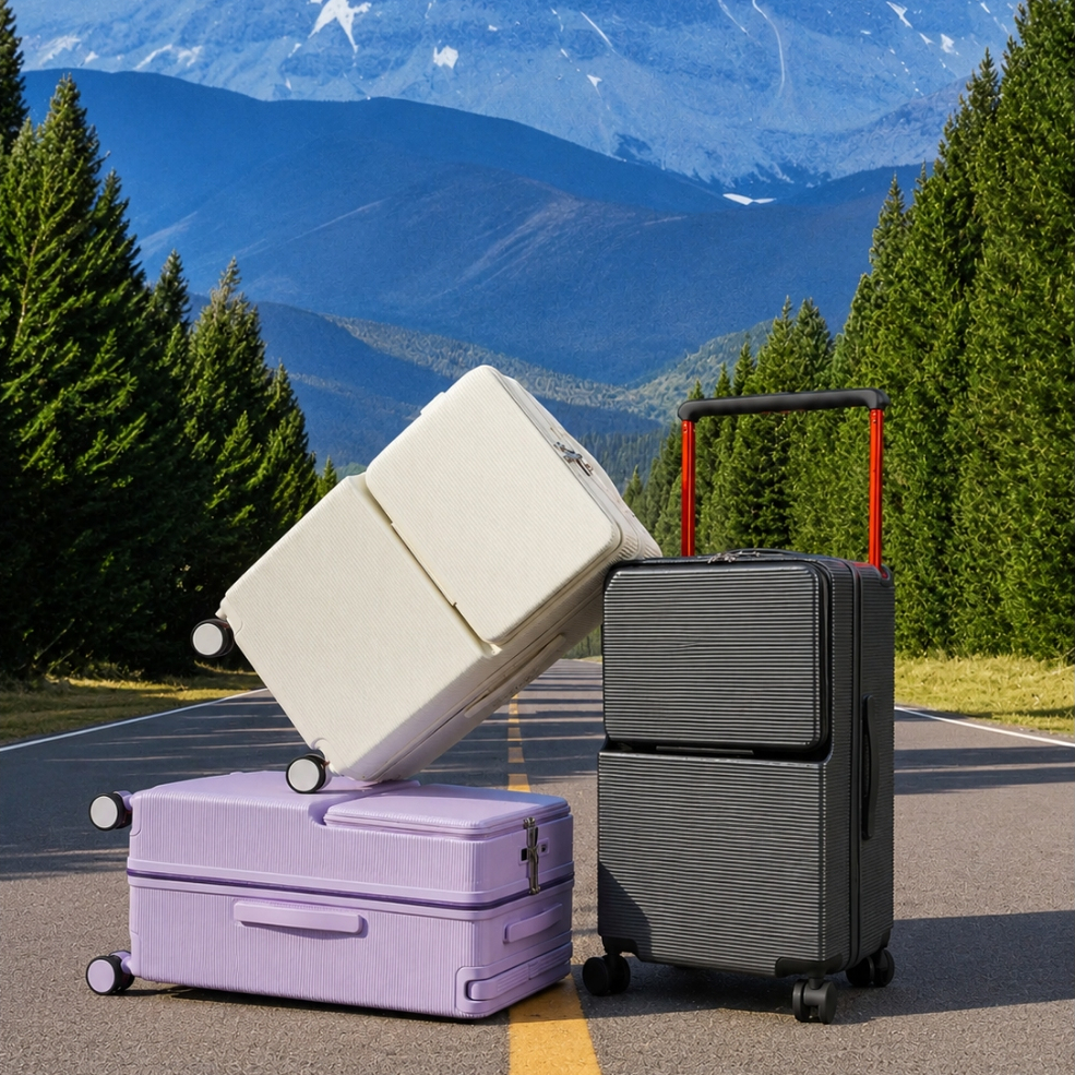 FASHION BUTLE กระเป๋าลาก (20"/ 22"/ 24") 2025 ใหม่ แท่งดึงกว้าง / เปิดด้านหน้า / ล็อคศุลกากร baggage luggage